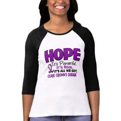 HOPE Crohn's Disease Tshirts by awarenessgifts