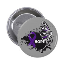 Hope Cystic Fibrosis Butterfly Pins