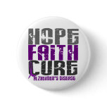 HOPE FAITH CURE ALZHEIMER’S DISEASE buttons