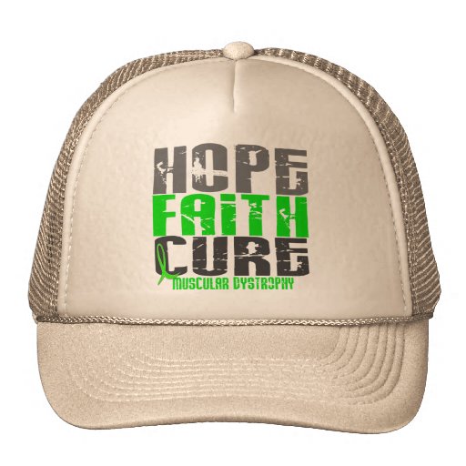 HOPE FAITH CURE MUSCULAR DYSTROPHY T-Shirts Mesh Hat