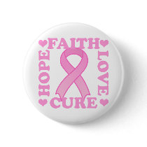 Hope Faith Love Cure Button