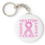 Hope Faith Love Cure Keychain