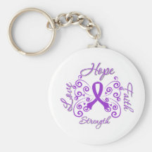 Hope Faith Love Strength Epilepsy Keychains