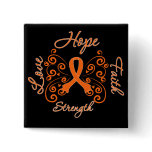 Hope Faith Love Strength Leukaemia buttons