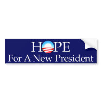 Hope For a New President Bumper Sticker