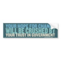 Hope For Change Bumper Sticker bumper stickers