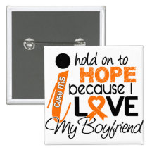 Hope For My Boyfriend Multiple Sclerosis MS Pins
