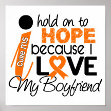 Hope For My Boyfriend Multiple Sclerosis MS Print