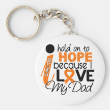 Hope For My Dad Multiple Sclerosis MS Keychains