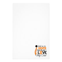 Hope For My Dad Multiple Sclerosis MS Customized Stationery