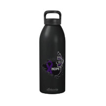 Hope GIST Cancer Butterfly Water Bottle