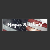 Hope & Glory Bumper Sticker bumper stickers