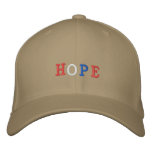HOPE in Red White and Blue embroidered hats