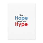 Hope is hype: Anti-Obama postcards