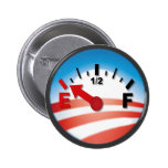 Hope is on Empty - Anti Barack Obama Pinback Button