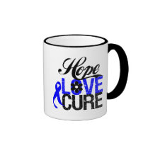 Hope Love Cure - Anal Cancer Mugs