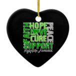 Hope Love Cure Lymphoma Awareness ornaments