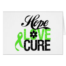 HOPE LOVE CURE Lymphoma Gifts Card