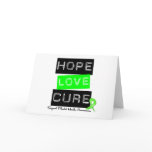 Hope Love Cure - Mental Health Awareness Greeting Card