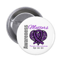Hope Love Cure - Pancreatic Cancer Pinback Button
