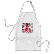 Hope Love Cure Skin Cancer Awareness Aprons