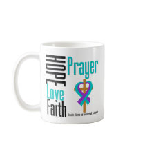 Hope Love Faith Prayer Domestic Violence Mug