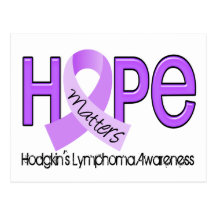 Hope Matters 2 Hodgkin's Lymphoma Postcard