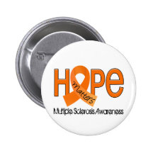 Hope Matters 2 Multiple Sclerosis MS Pinback Buttons