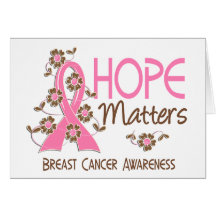 Hope Matters 3 Breast Cancer Greeting Cards