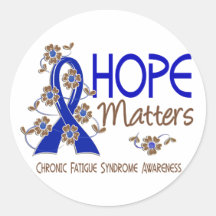 Hope Matters 3 CFS Round Stickers