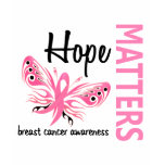 Hope Matters Butterfly Breast Cancer t-shirts