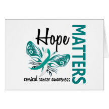 Hope Matters Butterfly Cervical Cancer Card