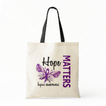 Hope Matters Butterfly Lupus Tote Bags