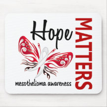 Hope Matters Butterfly Mesothelioma Mousepad