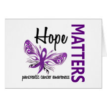 Hope Matters Butterfly Pancreatic Cancer Card