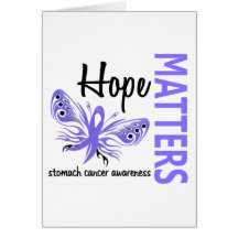 Hope Matters Butterfly Stomach Cancer Card