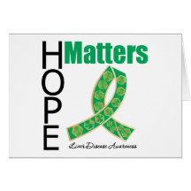 Hope Matters Liver Disease (Jewelled Ribbon) Cards