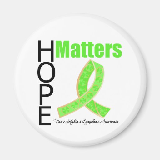 Hope Matters Non-Hodgkins Lymphoma (Jewelled Ribbo Magnets