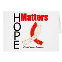 Hope Matters Oral Cancer (Jewelled Ribbon) Card