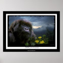 "HOPE" Mountain Gorilla Africa Wildlife Art Poster posters