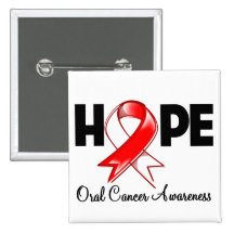 Hope Oral Cancer Awareness Pinback Button
