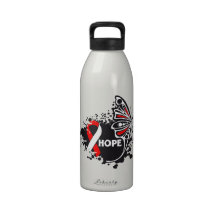 Hope Oral Cancer Butterfly Reusable Water Bottle