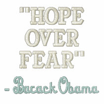 "Hope over Fear", - Barack Obama Golf Shirt Polo