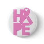 Hope Pink Ribbon buttons