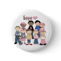 Hope Pink Ribbon buttons