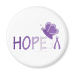 Hope Purple Ribbon Awareness magnets