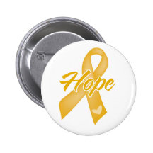 Hope Ribbon - Childhood Cancer Buttons