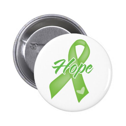 Hope Ribbon - Lymphoma Pinback Button