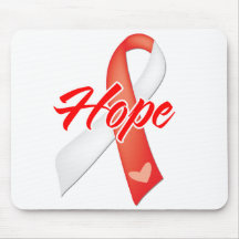Hope Ribbon - Oral Cancer Mousepads