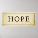 Hope Sign/Plaque posters